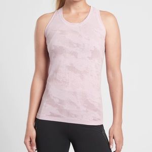 NWOT ATHLETA Pink Momentum Seamless Camo Tank Top